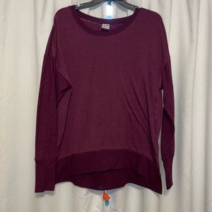 AVIA long sleeve active top maroon XL